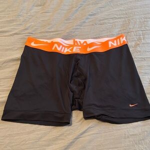 Nike spandex in Black with Orange Waistband